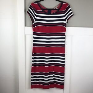 Banana republic fitted striped dress